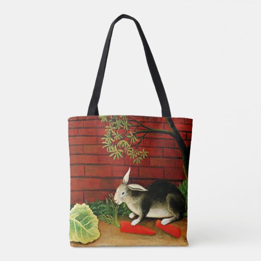 Henri Rousseau Art: Rabbit Tasche (Rückseite)