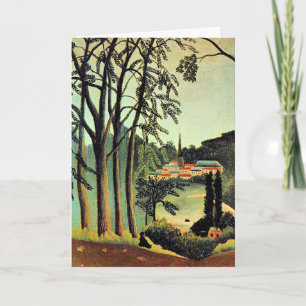 Henri Rousseau art, View of Saint Cloud Karte