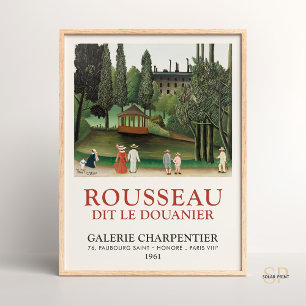Henri Rousseau Aussicht auf Montsouris Park Kiosk  Poster