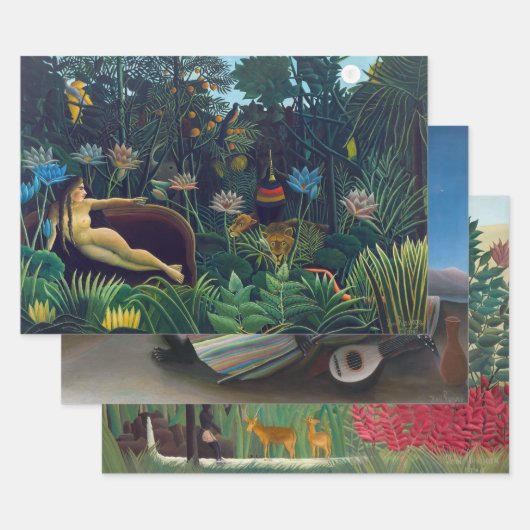 Henri Rousseau - Auswahl der Meisterwerke Geschenkpapier Set (Set)