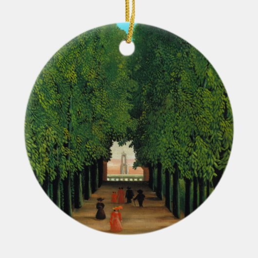 Henri Rousseau, Avenue im Park at Saint Cloud Keramikornament (Vorne)
