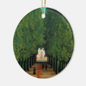 Henri Rousseau, Avenue im Park at Saint Cloud Keramikornament (Links)