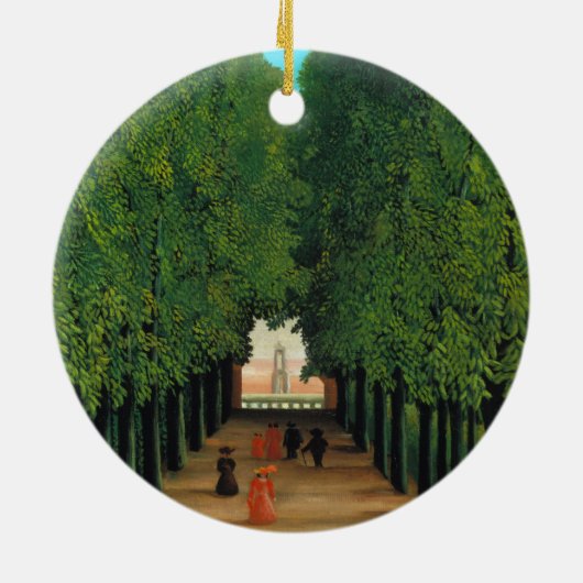 Henri Rousseau, Avenue im Park at Saint Cloud Keramikornament (Hinten)