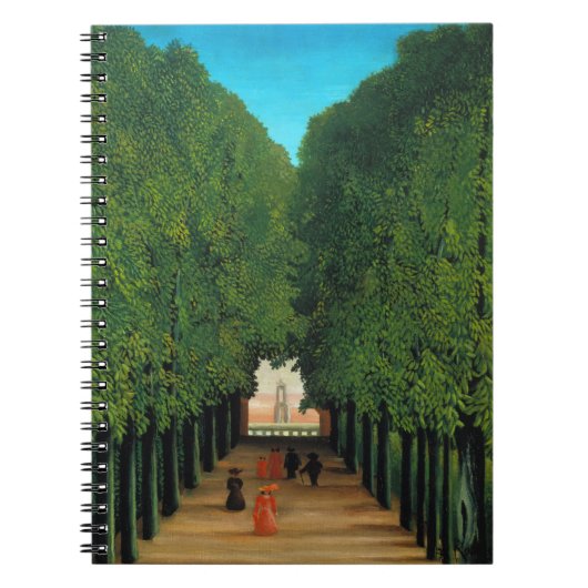 Henri Rousseau, Avenue im Park at Saint Cloud Notizblock (Vorderseite)
