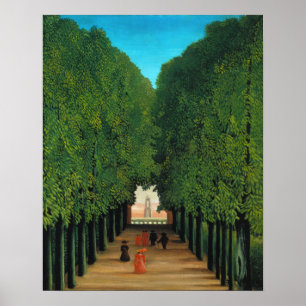 Henri Rousseau, Avenue im Park at Saint Cloud Poster