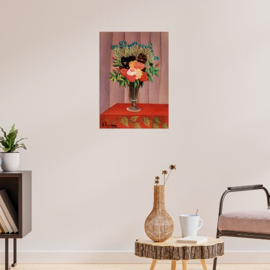 Henri Rousseau, Blumenstrauß, Poster (Wohnzimmer 3)