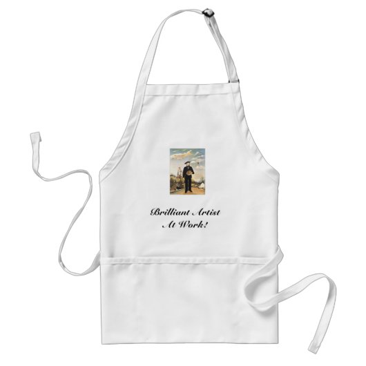 Henri_Rousseau, brillanter Künstler bei der Arbeit Schürze (Vorne)