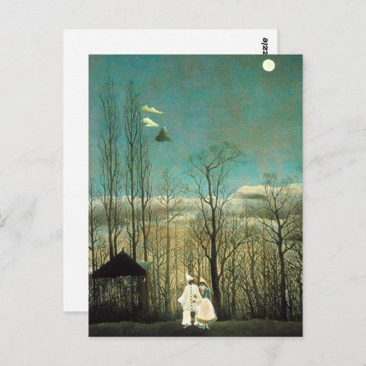 Henri Rousseau Carnival Abend Postcard Postkarte (Vorne/Hinten)