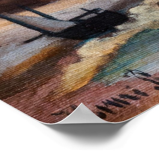 Henri Rousseau - Cliffs Poster (Ecke)