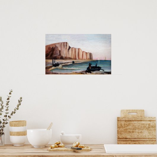Henri Rousseau - Cliffs Poster (Küche)