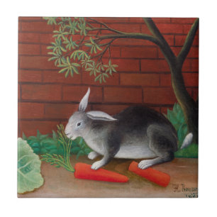 Henri Rousseau - Das Mahl des Kaninchens Fliese
