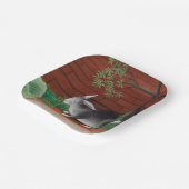 Henri Rousseau - Das Mahl des Kaninchens Pappteller (Gewinkelt)