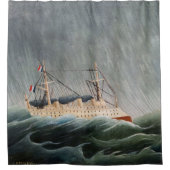 Henri Rousseau - Das Schiff im Tempest Duschvorhang (Vorderseite)