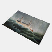 Henri Rousseau - Das Schiff im Tempest Fußmatte (Schrägansicht)