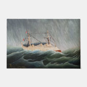 Henri Rousseau - Das Schiff im Tempest Fußmatte (Vorderseite)