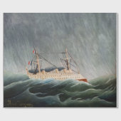 Henri Rousseau - Das Schiff im Tempest Geschenkpapier (Flach)