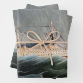 Henri Rousseau - Das Schiff im Tempest Geschenkpapier Set (Beispiel)