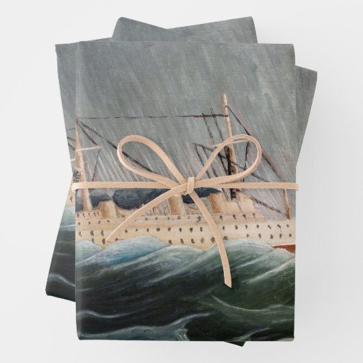 Henri Rousseau - Das Schiff im Tempest Geschenkpapier Set (Beispiel)