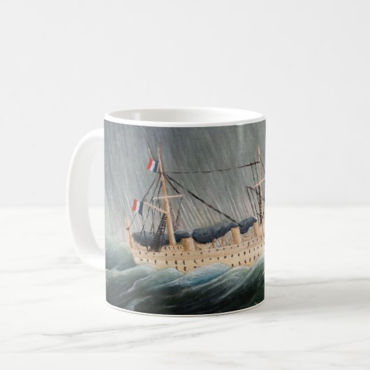 Henri Rousseau - Das Schiff im Tempest Kaffeetasse (Vorderseite Links)