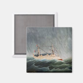 Henri Rousseau - Das Schiff im Tempest Magnet (Vorderseite/Rückseite)