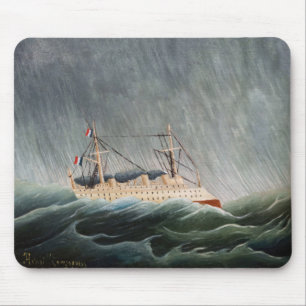 Henri Rousseau - Das Schiff im Tempest Mousepad