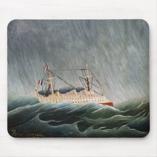 Henri Rousseau - Das Schiff im Tempest Mousepad (Vorne)