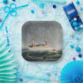 Henri Rousseau - Das Schiff im Tempest Pappteller (Party)