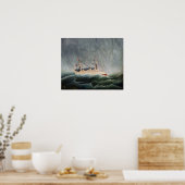 Henri Rousseau - Das Schiff im Tempest Poster (Küche)