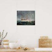 Henri Rousseau - Das Schiff im Tempest Poster (Küche)