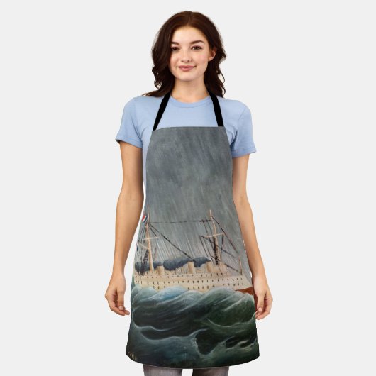 Henri Rousseau - Das Schiff im Tempest Schürze (Getragen)