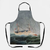 Henri Rousseau - Das Schiff im Tempest Schürze (Vorderseite)