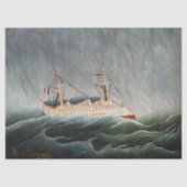 Henri Rousseau - Das Schiff im Tempest Seidenpapier (Vorderseite)