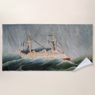 Henri Rousseau - Das Schiff im Tempest Strandtuch
