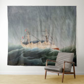 Henri Rousseau - Das Schiff im Tempest Wandteppich (Beispiel (Horizontal))