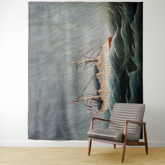 Henri Rousseau - Das Schiff im Tempest Wandteppich (Beispiel)