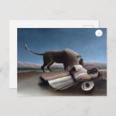 Henri Rousseau Das schlafende Sinti und Roma-Poste Postkarte (Vorne/Hinten)