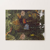Henri Rousseau das Traumdschungel-Blumen-Malen Puzzle (Horizontal)
