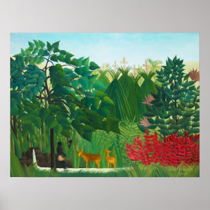 Henri Rousseau Das Wasserfall-Poster Poster