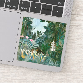 Henri Rousseau - Der Äquatorialdschungel Aufkleber