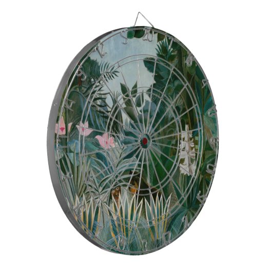 Henri Rousseau - Der Äquatorialdschungel Dartscheibe (Vorderseite Links)