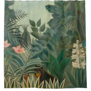 Henri Rousseau Der Äquatorialdschungel Duschvorhang