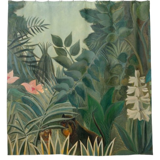 Henri Rousseau Der Äquatorialdschungel Duschvorhang (Vorderseite)