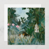 Henri Rousseau - Der Äquatorialdschungel Einladung (Vorne/Hinten)