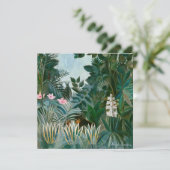 Henri Rousseau - Der Äquatorialdschungel Einladung (Stehend Vorderseite)