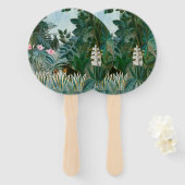 Henri Rousseau - Der Äquatorialdschungel Fächer (Vorne und Hinten)