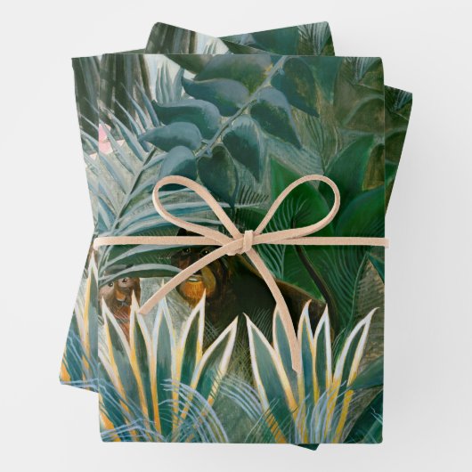 Henri Rousseau - Der Äquatorialdschungel Geschenkpapier Set (Beispiel)