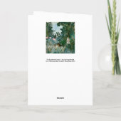 Henri Rousseau - Der Äquatorialdschungel Karte (Rückseite)