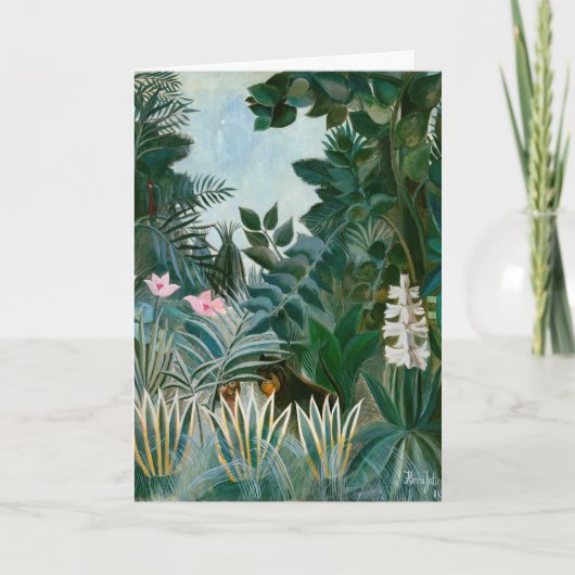 Henri Rousseau - Der Äquatorialdschungel Karte (Vorderseite)