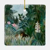 Henri Rousseau - Der Äquatorialdschungel Keramikornament (Rückseite)