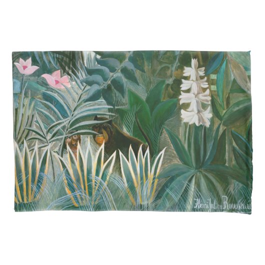 Henri Rousseau - Der Äquatorialdschungel Kissenbezug (Vorderseite)